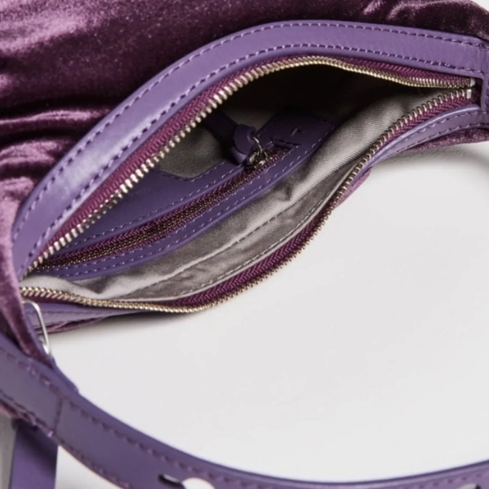 Rag & Bone Commuter Velvet Hobo Bag - Picture 4 of 4